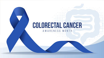colorectal cancer awareness card.